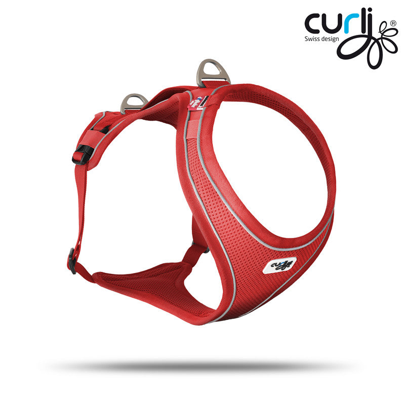 curli Belka Comfort Geschirr rot L