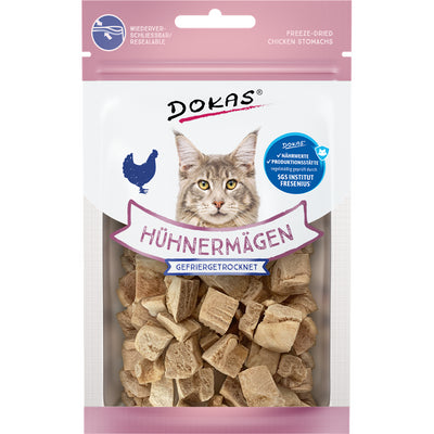 Dokas Cat Snack Hühnermägen gefriergetrocknet  12 g