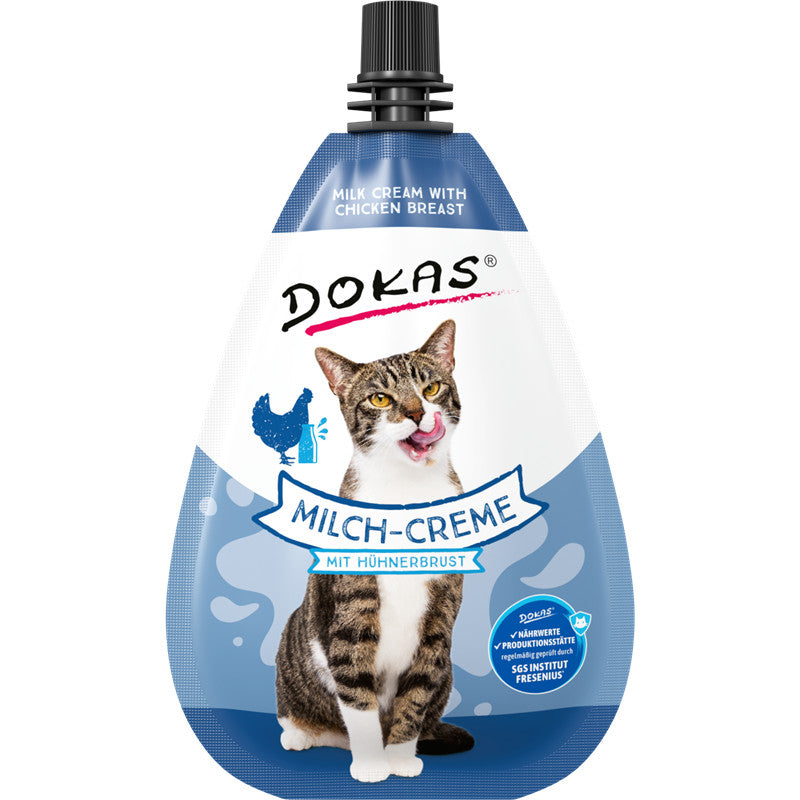 Dokas Cat Snack Milch-Creme mit Hühnerbrust 80 g