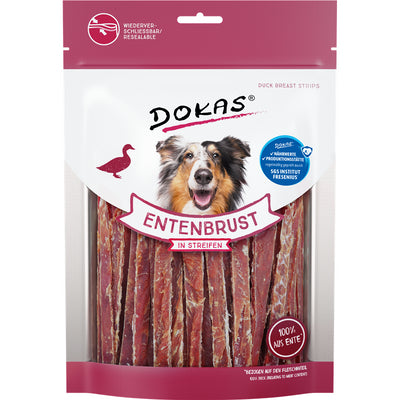 Dokas Hunde Snack Entenbrust in Streifen 250 g