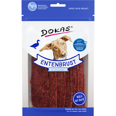 Dokas Hunde Snack Entenbrustfilet getrocknet 70 g