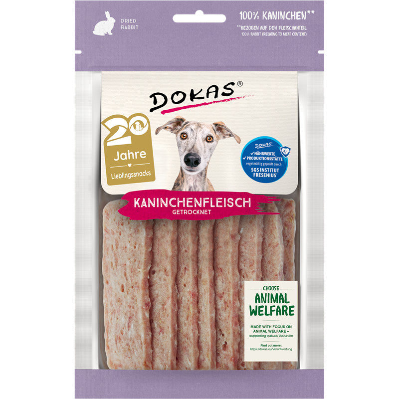Dokas Hunde Snack Kaninchenfleisch getrocknet 70 g