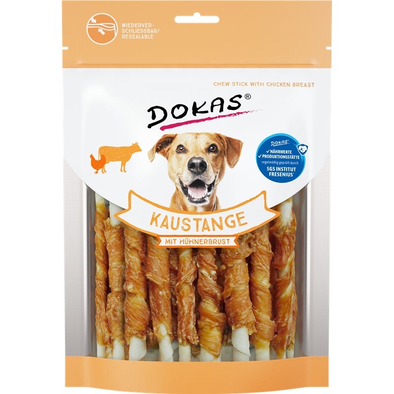 Dokas Hunde Snack Kaustange mit Hühnerbrustfilet 200 g