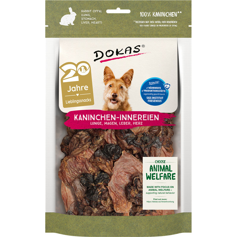 Dokas Kaninchen-Innereien (Herz, Lunge, Magen, Leber)  100 g