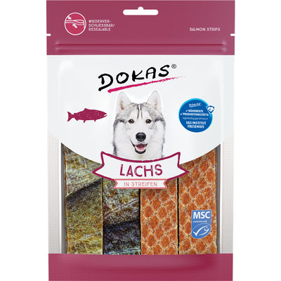 Dokas Lachs in Streifen  100 g