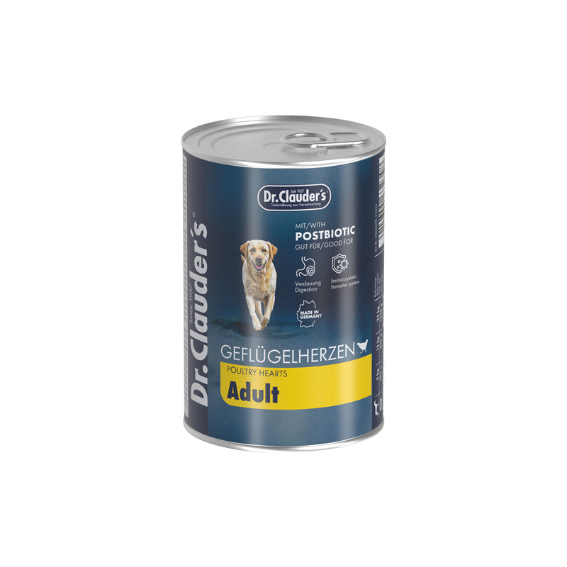 Dr. Clauder's Adult Geflügelherzen für Hunde 400 g
