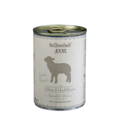 Dr.Clauder's  BARF Hunde Komplettmenue Lammragout 400 g