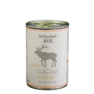 Dr.Clauder's  BARF Hunde Komplettmenue Wildbret 400 g