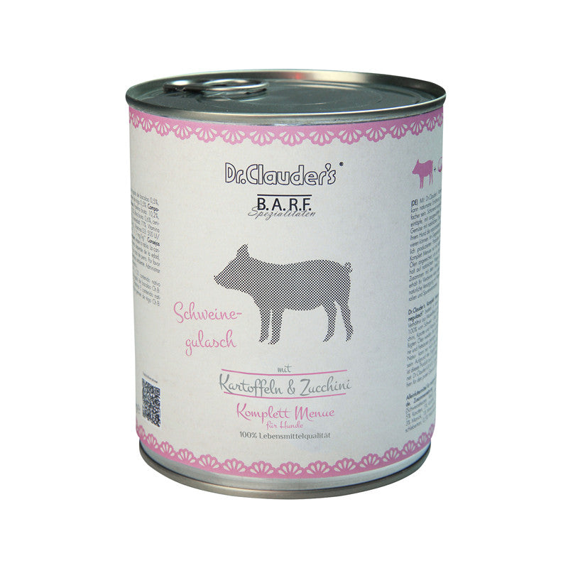 Dr.Clauder's BARF Komplettmenue Schweinegulasch 800 g