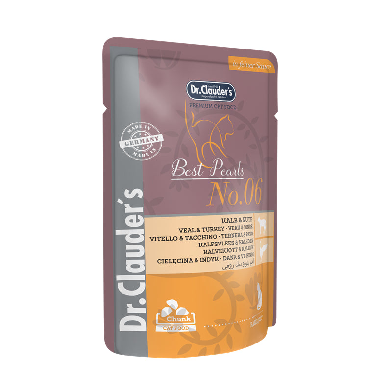 Dr.Clauder's Katzen Portionsbeutel Kalb & Pute  100 g