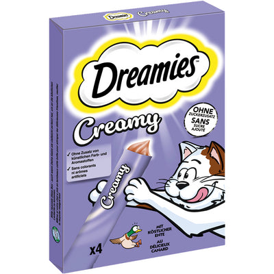 DREAMIES™ Creamy mit köstlicher Ente 4 x 10 g