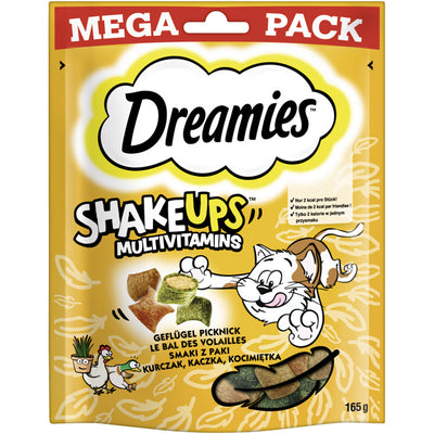 DREAMIES™ SHAKE UPS™ Multivitamins Portionsbeutel Geflügel Picknick 165 g