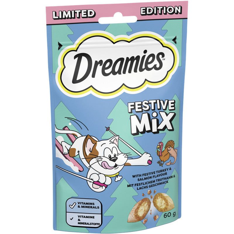 DREAMIES™ Truthahn & Lachs 8x Weihnachten 60 g