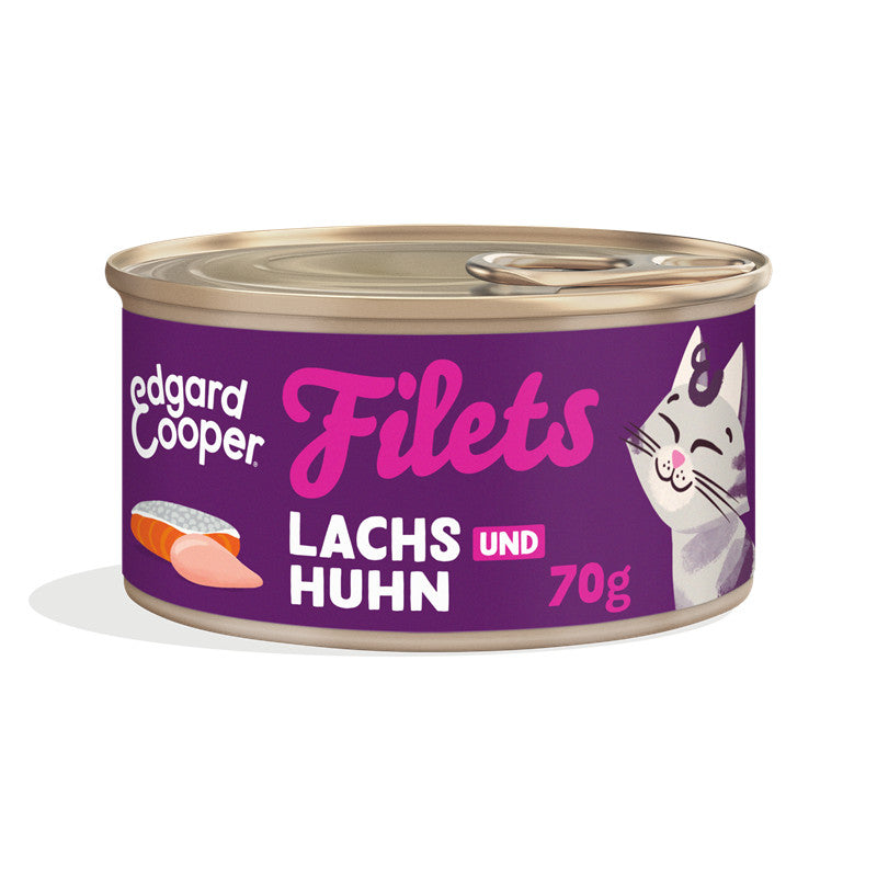 Edgard & Cooper Filets Frischer Lachs und Huhn 70 g