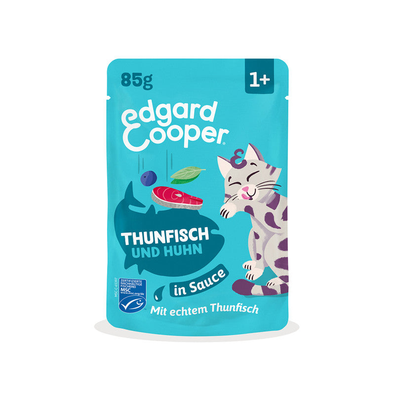 Edgard & Cooper Pouch Stückchen i.S. Thunfisch + Huhn 85 g