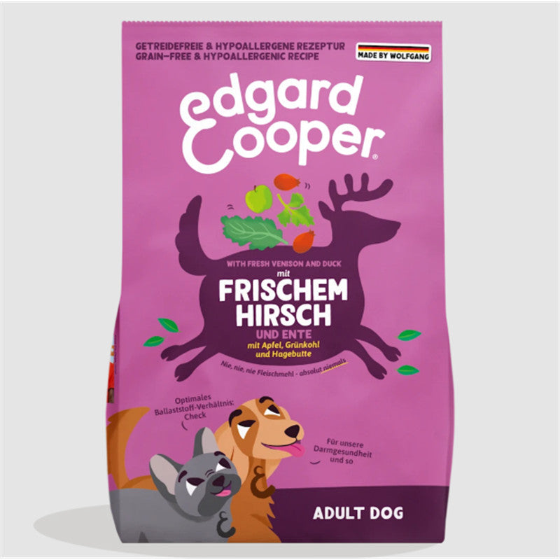 Edgard & Cooper Trockenfutter Medium Adult Frischer Hirsch & Ente 1 kg 1 Stück