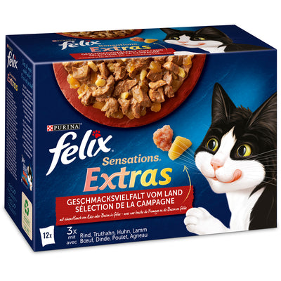 FELIX Sensations Extras Geschmacksvielfalt vom Land 12 x 85 g