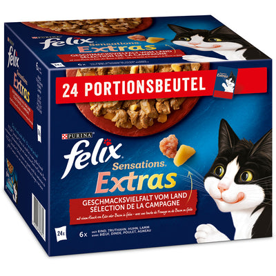 FELIX Sensations Extras Geschmacksvielfalt vom Land 24 x 85 g