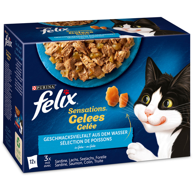 FELIX Sensations Gelees Geschmacksvielfalt aus dem Wasser 12 x 85 g