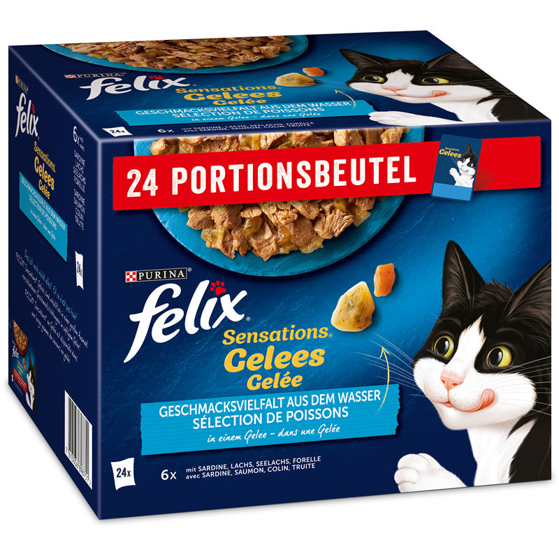 FELIX Sensations Gelees Geschmacksvielfalt aus dem Wasser 24 x 85 g