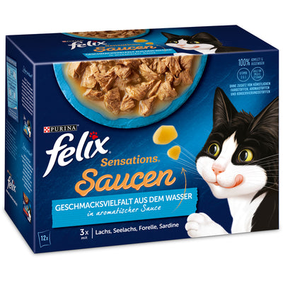 FELIX Sensations Saucen Geschmacksvielfalt aus dem Wasser 12 x 85 g