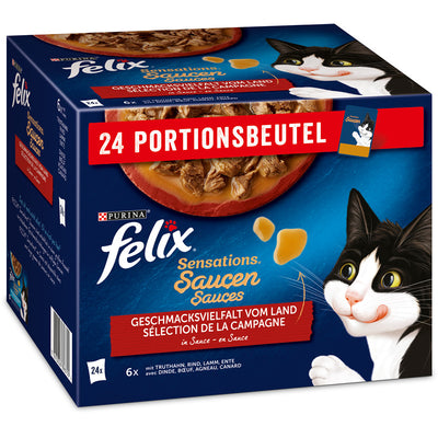 FELIX Sensations Saucen Geschmacksvielfalt vom Land 24 x 85 g