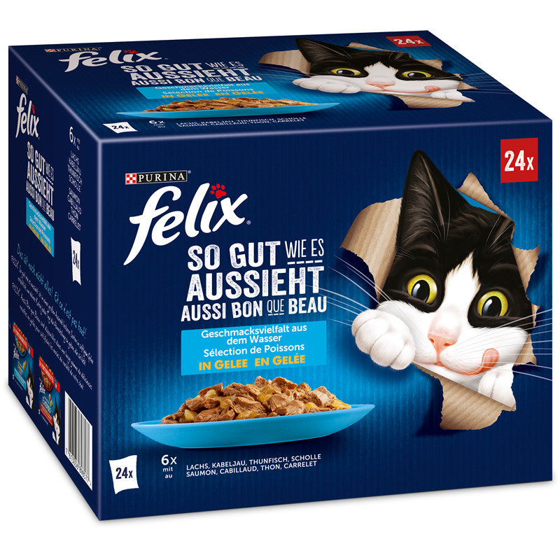 FELIX So gut wie es aussieht Geschmacksvielfalt aus dem Wasser 24 x 85 g