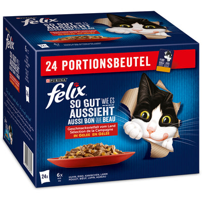 FELIX So gut wie es aussieht Geschmacksvielfalt vom Land in Gelee 24 x 85 g