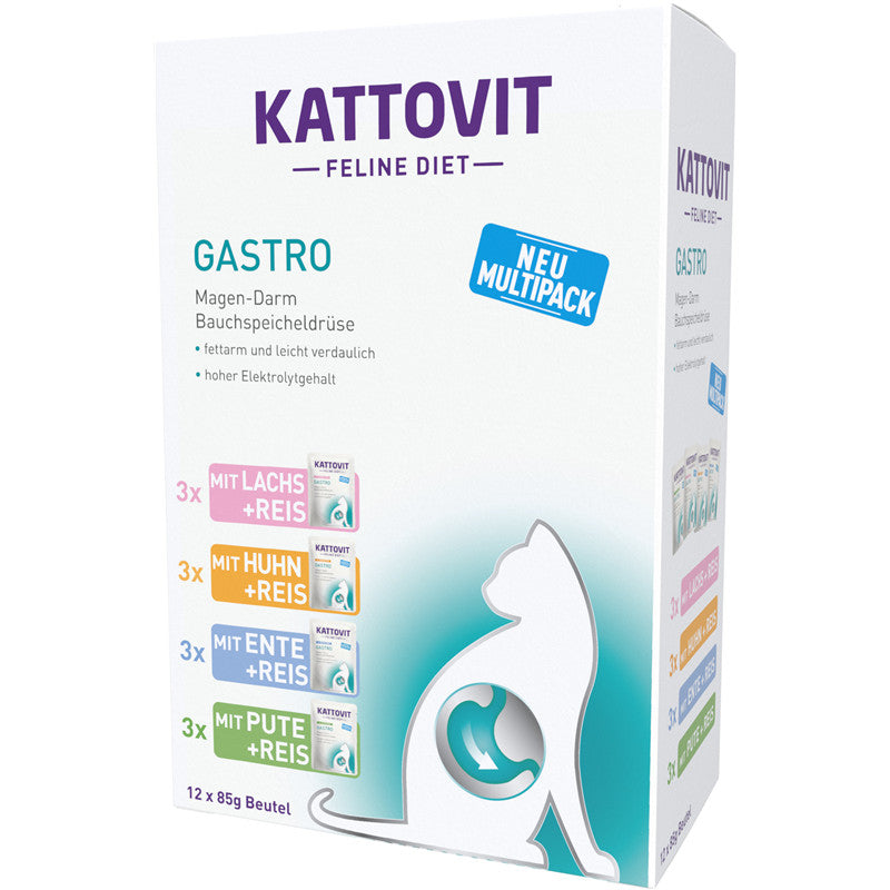 Kattovit Feline Diet Gastro PB Multipack 12 x 85 g