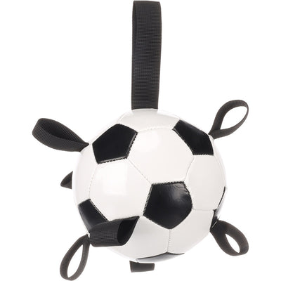 Flamingo Towa Fußball mit Bändern weiß & schwarz Ø 14 cm