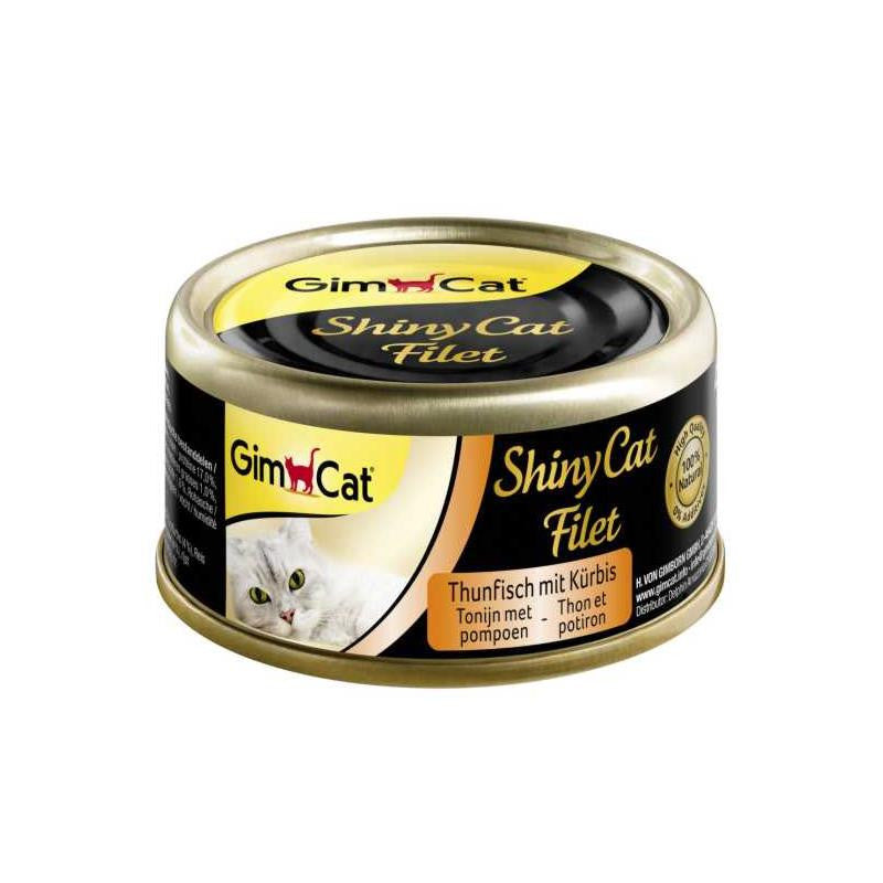 GimCat ShinyCat Filet Thunfisch + Kürbis   70 g