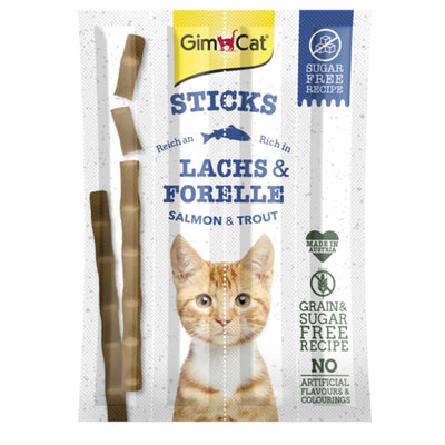 GimCat Sticks mit Lachs & Forelle für Katzen 4 Stück