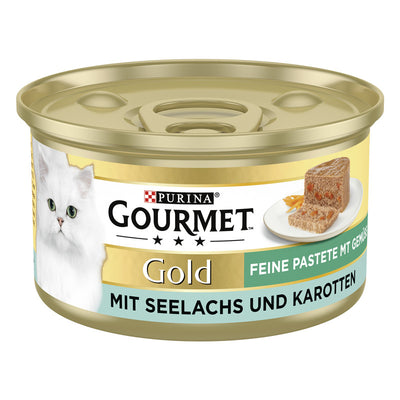 GOURMET Gold Feine Pastete mit Seelachs und Karotten 85 g