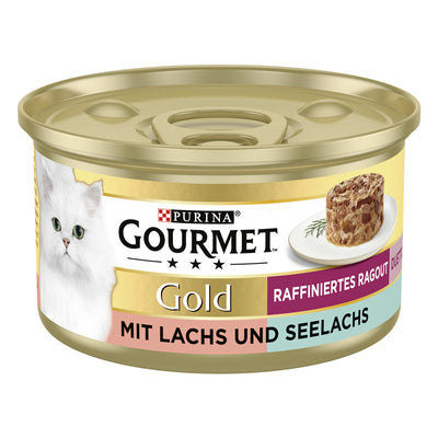 GOURMET Gold Raffiniertes Ragout Duetto mit Lachs & Seelachs 85 g