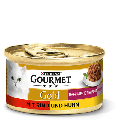 GOURMET Gold Raffiniertes Ragout Duetto mit Rind und Huhn 85 g