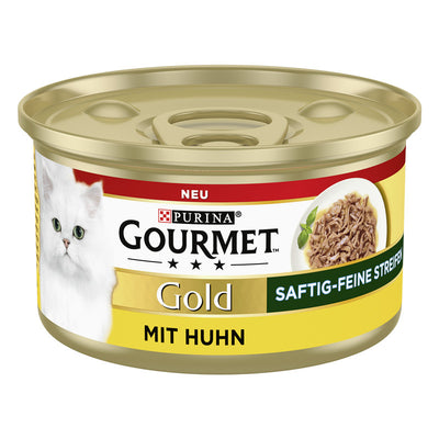 GOURMET GOLD Saftig-feine Streifen mit Huhn 85 g