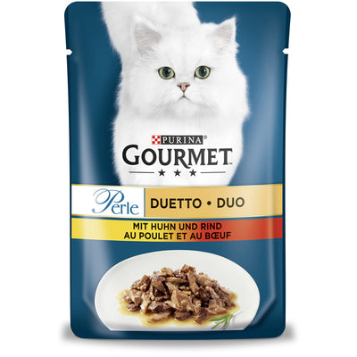 GOURMET Perle Duetto mit Huhn und Rind 85 g