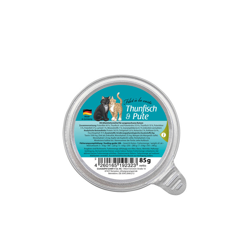 GranataPet Filet à la carte Thunfisch & Pute 85 g