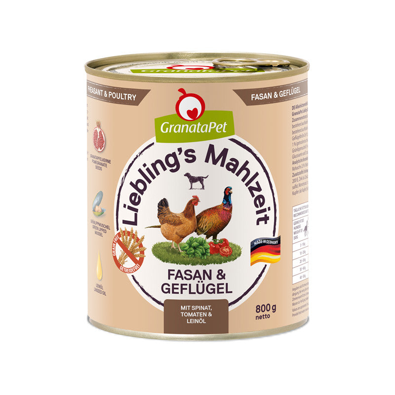 GranataPet Liebling's Mahlzeit Fasan & Geflügel 800 g