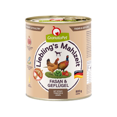 GranataPet Liebling's Mahlzeit Fasan & Geflügel 800 g