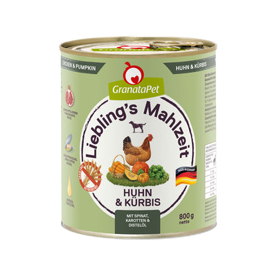 GranataPet Liebling's Mahlzeit Huhn & Kürbis 800 g