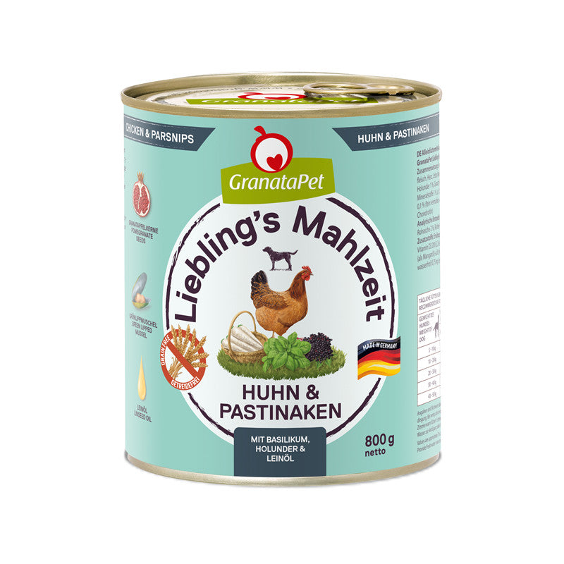 GranataPet Liebling's Mahlzeit Huhn & Pastinaken 800 g