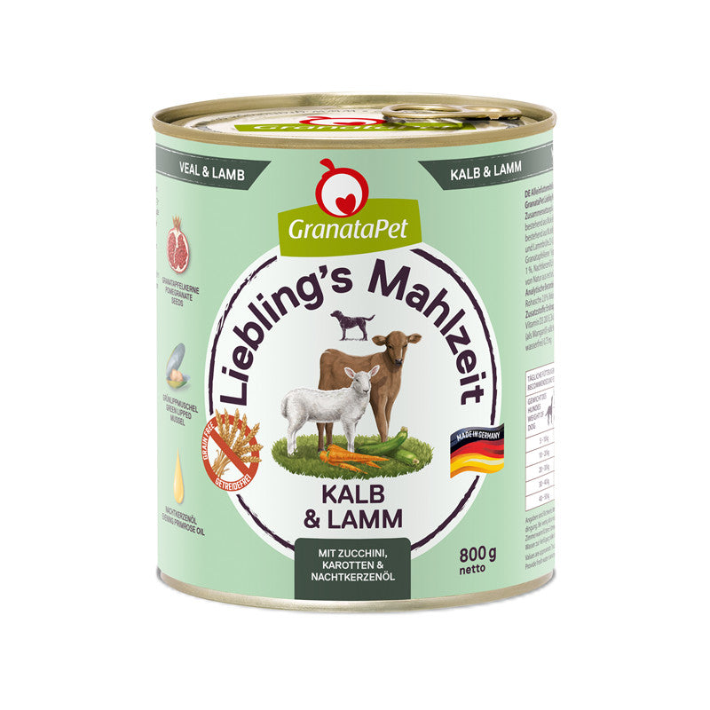 GranataPet Liebling's Mahlzeit Kalb & Lamm 800 g