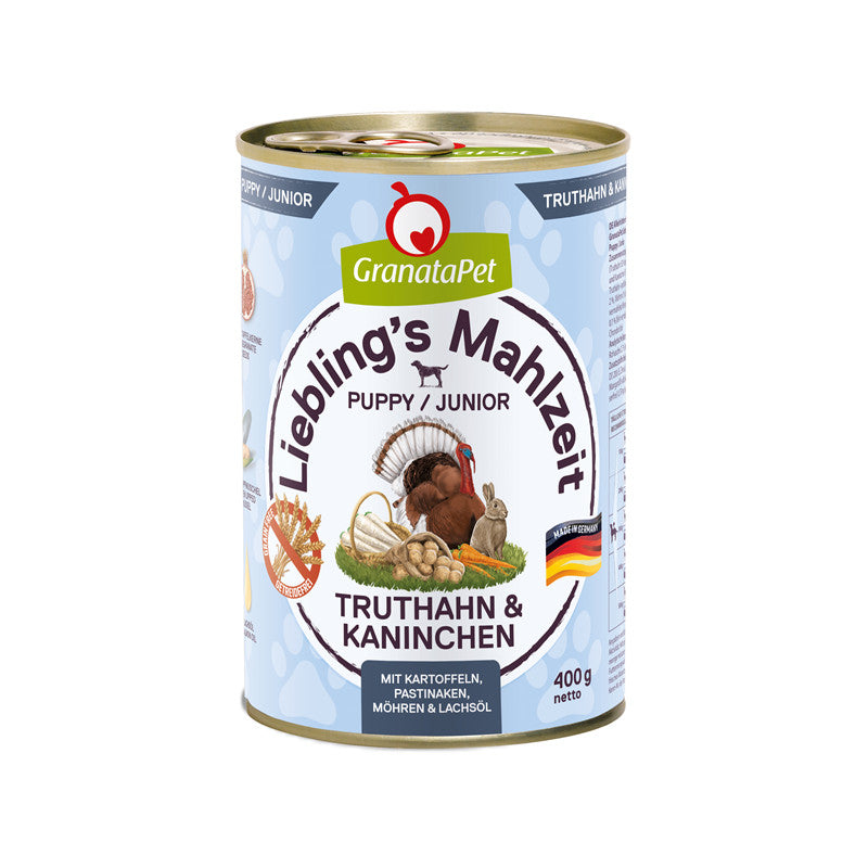 GranataPet Liebling's Mahlzeit Truthahn & Kaninchen Junior 400 g