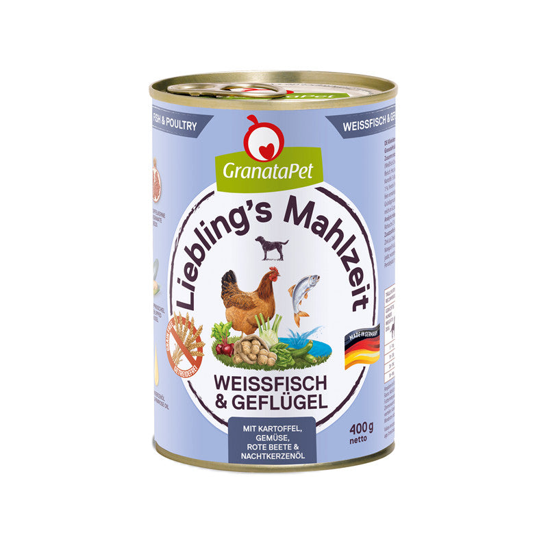 GranataPet Liebling's Mahlzeit Weißfisch & Geflügel 400 g