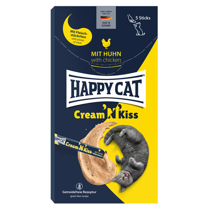 Happy Cat Cream 'N' Kiss Snack mit Huhn 80 g