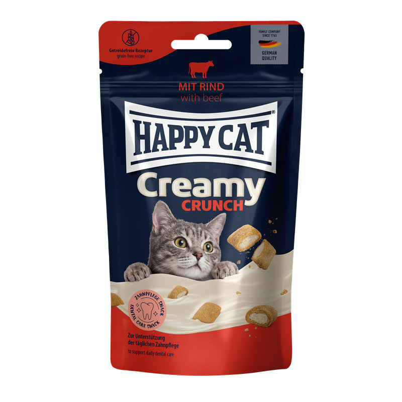 Happy Cat Creamy Crunch Snack mit Rind 50 g