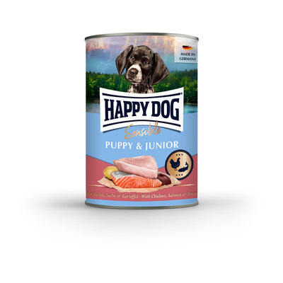 Happy Dog Dose Sensible Puppy Huhn, Lachs & Kartoffel Dose 400 g