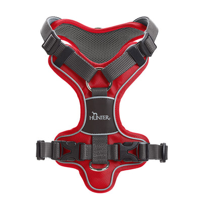 Hunter Divo Geschirr rot/grau XS