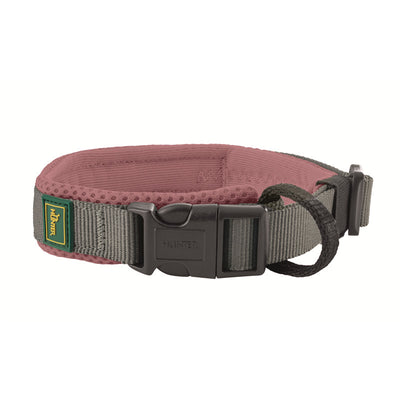 Hunter Halsband Maldon altrosa/grau M / 35 - 45 cm